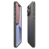Spigen iPhone 15 Pro Deksel Thin Fit Gunmetal