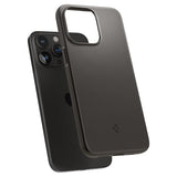 Spigen iPhone 15 Pro Deksel Thin Fit Gunmetal