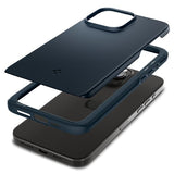 Spigen iPhone 15 Pro Deksel Thin Fit Metal Slate
