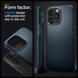 Spigen iPhone 15 Pro Deksel Thin Fit Metal Slate