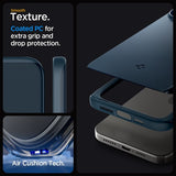 Spigen iPhone 15 Pro Deksel Thin Fit Metal Slate