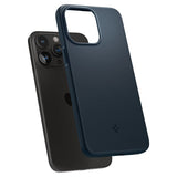 Spigen iPhone 15 Pro Deksel Thin Fit Metal Slate