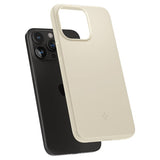 Spigen iPhone 15 Pro Deksel Thin Fit Mute Beige