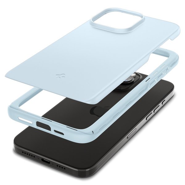 Spigen iPhone 15 Pro Deksel Thin Fit Mute Blue