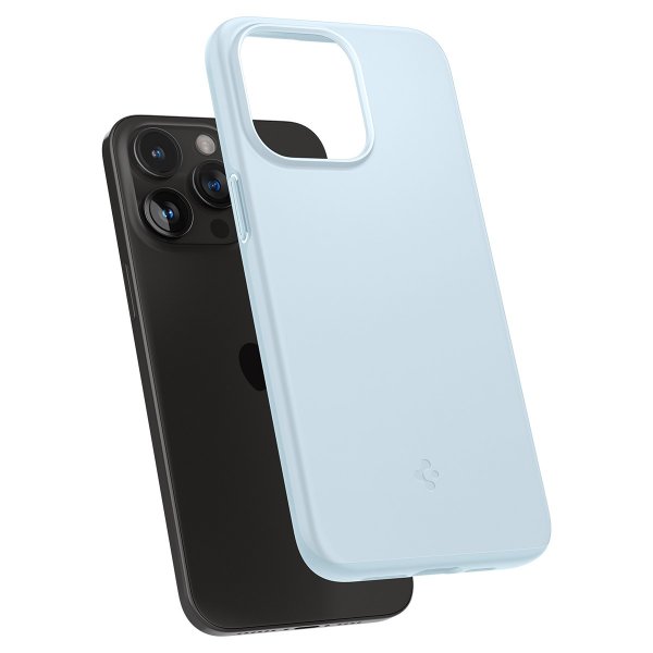 Spigen iPhone 15 Pro Deksel Thin Fit Mute Blue