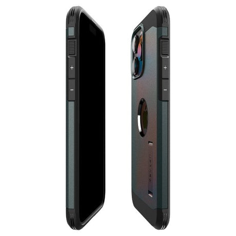 Spigen iPhone 15 Pro Deksel Tough Armor MagFit Abyss Green