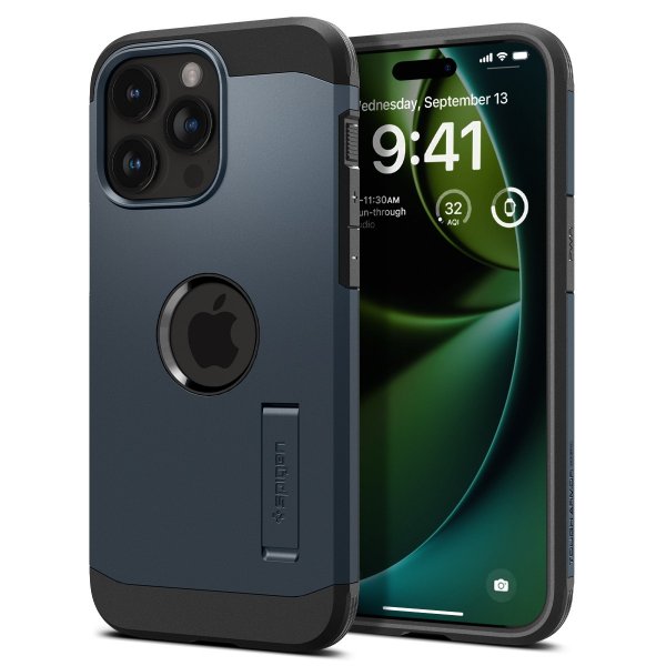 Spigen iPhone 15 Pro Deksel Tough Armor MagFit Metal Slate