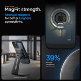 Spigen iPhone 15 Pro Deksel Tough Armor MagFit Metal Slate