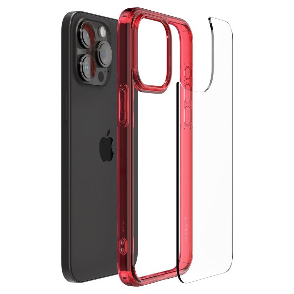 Spigen iPhone 15 Pro Deksel Ultra Hybrid Deep Red
