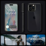 Spigen iPhone 15 Pro Deksel Ultra Hybrid Frost Black