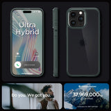 Spigen iPhone 15 Pro Deksel Ultra Hybrid Frost Green