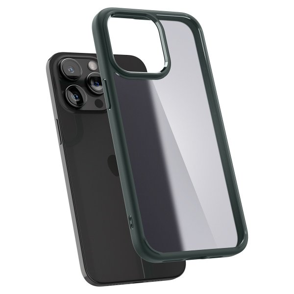 Spigen iPhone 15 Pro Deksel Ultra Hybrid Frost Green