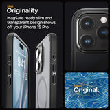 Spigen iPhone 15 Pro Deksel Ultra Hybrid MagFit Frost Black