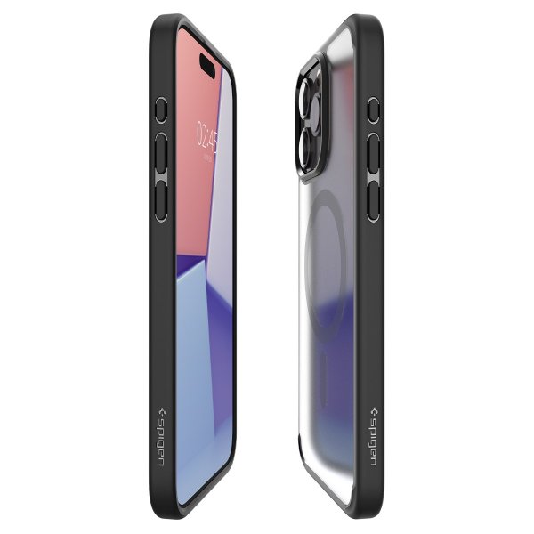 Spigen iPhone 15 Pro Deksel Ultra Hybrid MagFit Frost Black