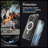 Spigen iPhone 15 Pro Deksel Ultra Hybrid MagFit Frost Clear