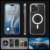 Spigen iPhone 15 Pro Deksel Ultra Hybrid MagFit Frost Clear