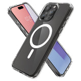 Spigen iPhone 15 Pro Deksel Ultra Hybrid MagFit Frost Clear