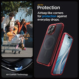 Spigen iPhone 15 Pro Deksel Ultra Hybrid MagFit Frost Deep Red