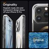 Spigen iPhone 15 Pro Deksel Ultra Hybrid MagFit Gull