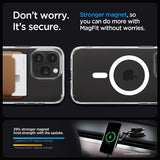 Spigen iPhone 15 Pro Deksel Ultra Hybrid MagFit Hvit