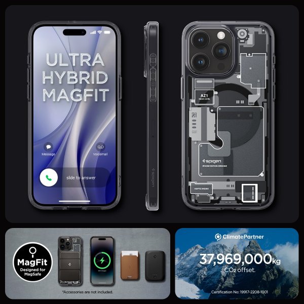 Spigen iPhone 15 Pro Deksel Ultra Hybrid MagFit Zero One