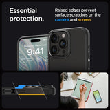 Spigen iPhone 15 Pro Deksel Ultra Hybrid Matte Matte Black