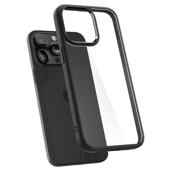 Spigen iPhone 15 Pro Deksel Ultra Hybrid Matte Matte Black