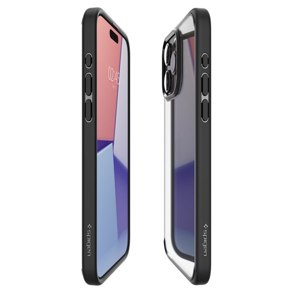 Spigen iPhone 15 Pro Deksel Ultra Hybrid Matte Matte Black
