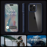 Spigen iPhone 15 Pro Deksel Ultra Hybrid Navy Blue
