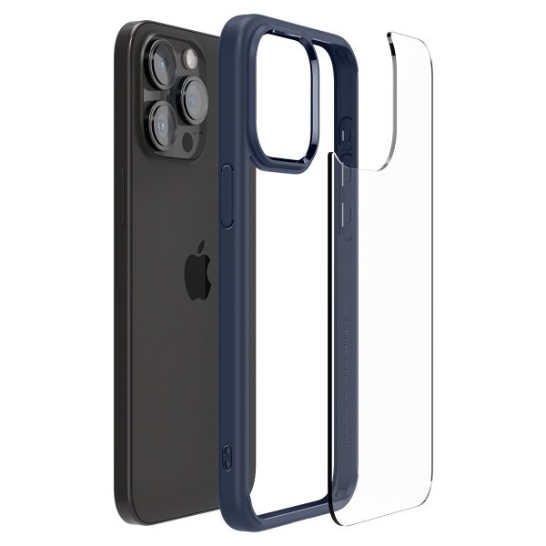 Spigen iPhone 15 Pro Deksel Ultra Hybrid Navy Blue