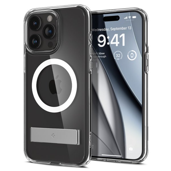 Spigen iPhone 15 Pro Deksel Ultra Hybrid S MagFit Crystal Clear
