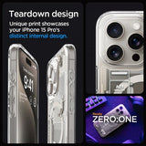 Spigen iPhone 15 Pro Deksel Ultra Hybrid Zero One MagFit Natural Titanium