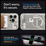 Spigen iPhone 15 Pro Deksel Ultra Hybrid Zero One MagFit Natural Titanium