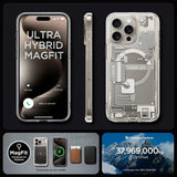 Spigen iPhone 15 Pro Deksel Ultra Hybrid Zero One MagFit Natural Titanium