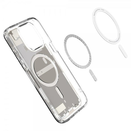 Spigen iPhone 15 Pro Deksel Ultra Hybrid Zero One MagFit Natural Titanium