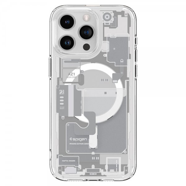 Spigen iPhone 15 Pro Deksel Ultra Hybrid Zero One MagFit Hvit