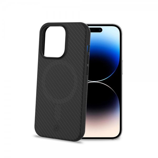 Celly iPhone 15 Pro Deksel ULTRAMAG Svart