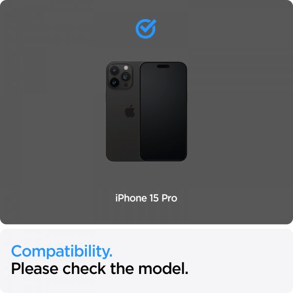 Spigen iPhone 15 Pro Skjermbeskytter GLAS.tR ALIGNmaster 2-pakning