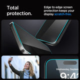 Spigen iPhone 15 Pro Skjermbeskytter GLAS.tR EZ Fit Privacy 2-pakning
