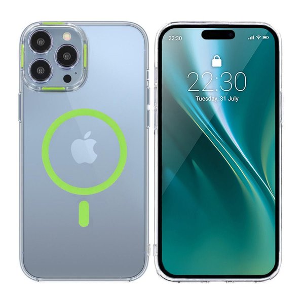 iPhone 15 Pro Deksel TPU MagSafe Grønn