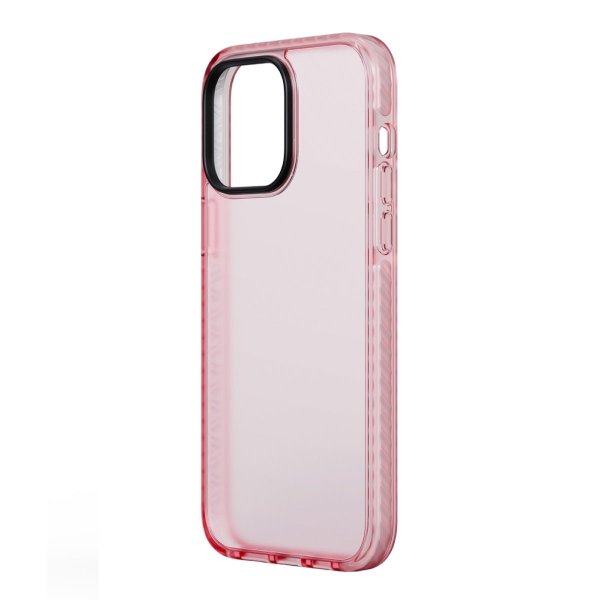 iPhone 15 Pro Deksel Støtsikker TPU Rosa