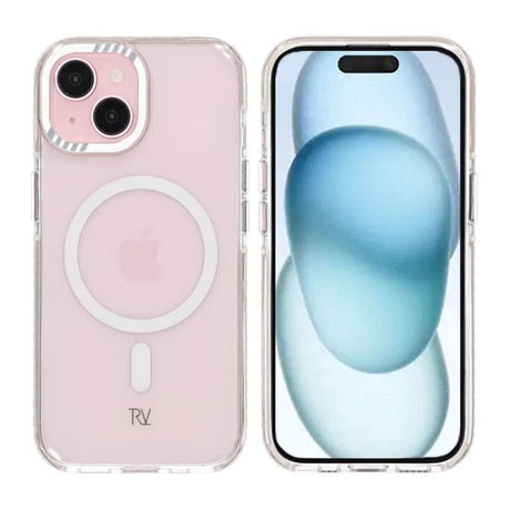 Rvelon iPhone 15 Deksel Forsterkede hjørner Hvit
