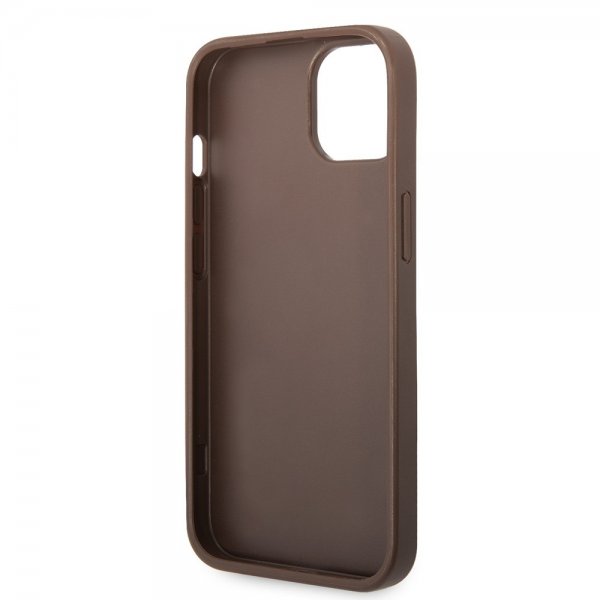 Guess iPhone 15 Deksel 4G Logo Brun