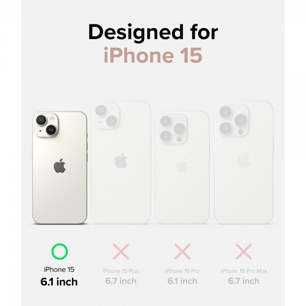 Ringke iPhone 15 Deksel Air Glitter Clear