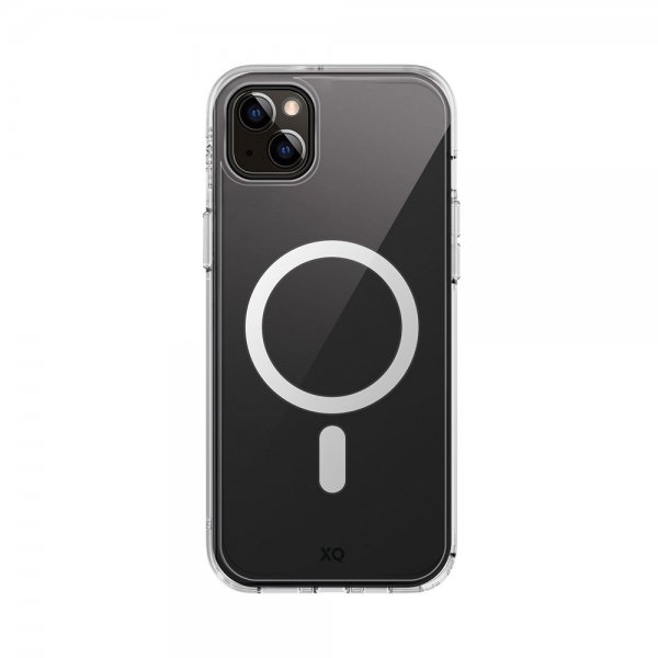 Xqisit iPhone 15 Deksel Antishock Case MagSafe Transparent