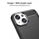 Mofi iPhone 15 Deksel Børstet Karbonfibertekstur Svart