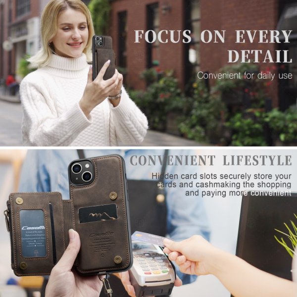 CaseMe iPhone 15 Deksel C20 Series Kaffe