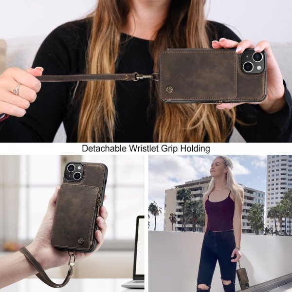 CaseMe iPhone 15 Deksel C20 Series Kaffe
