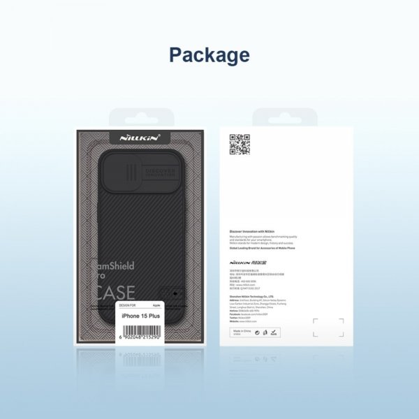 Nillkin iPhone 15 Deksel CamShield Blå