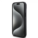 Mercedes Benz iPhone 15 Deksel Carbon Effect Leather Stripe AMG Svart